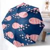 1pc Fish Swarm One Umbrella a Plastic Hle, Compact Stylish, with a Vibrant Cartoon Pattern, Perfect Home, Travel
