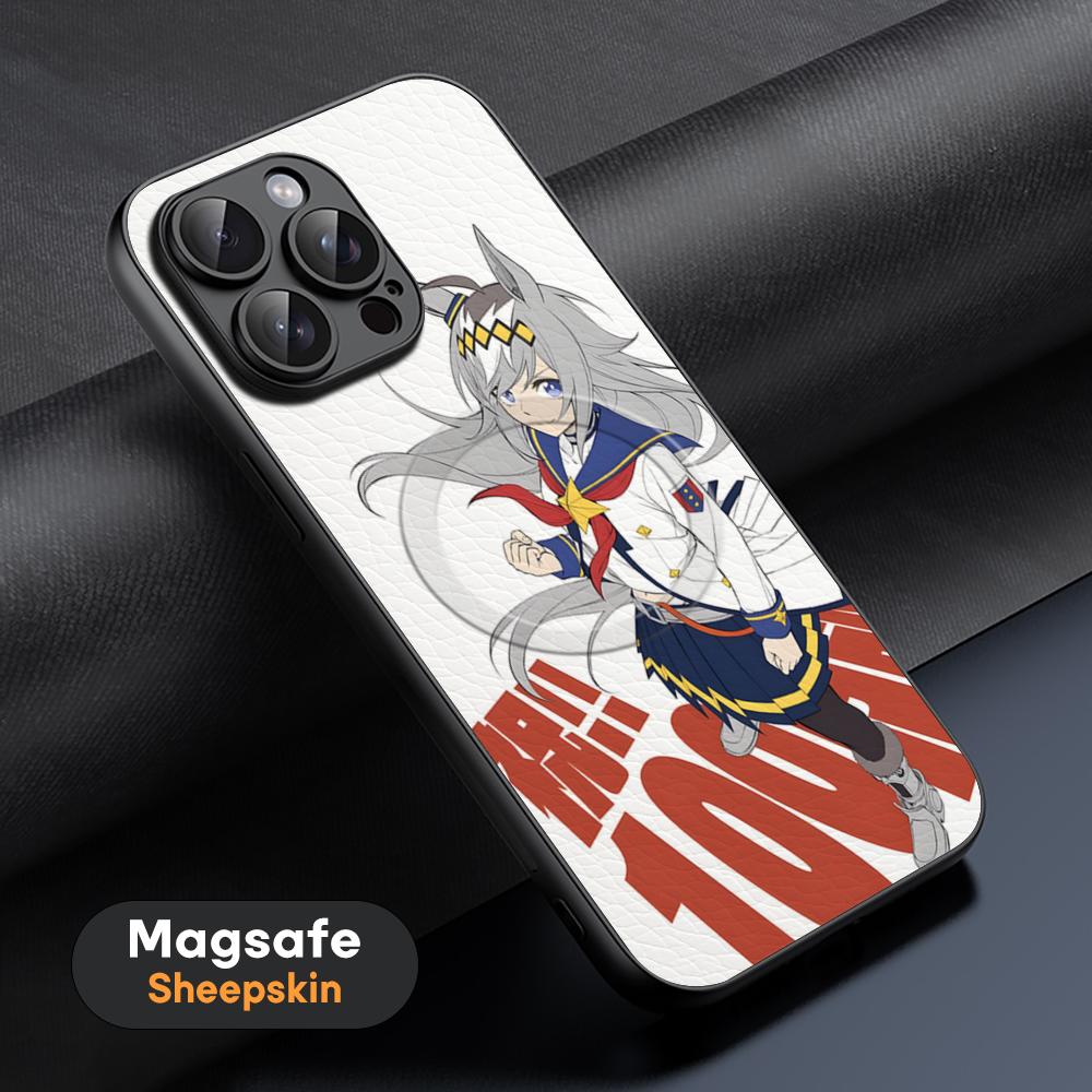 Pretty Derby Anime Hot Game Phone Case For iPhone 16 15 14 13 12 11 Plus Pro Max  High-end Luxury Magsafe Sheepskin