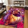 1 Stück Die Schöne und das Biest Teppich Läufer, Schlafzimmer und Spielzimmer Langlebig, Fleckenbeständig und Leicht zu Reinigen, Wohnzimmer
