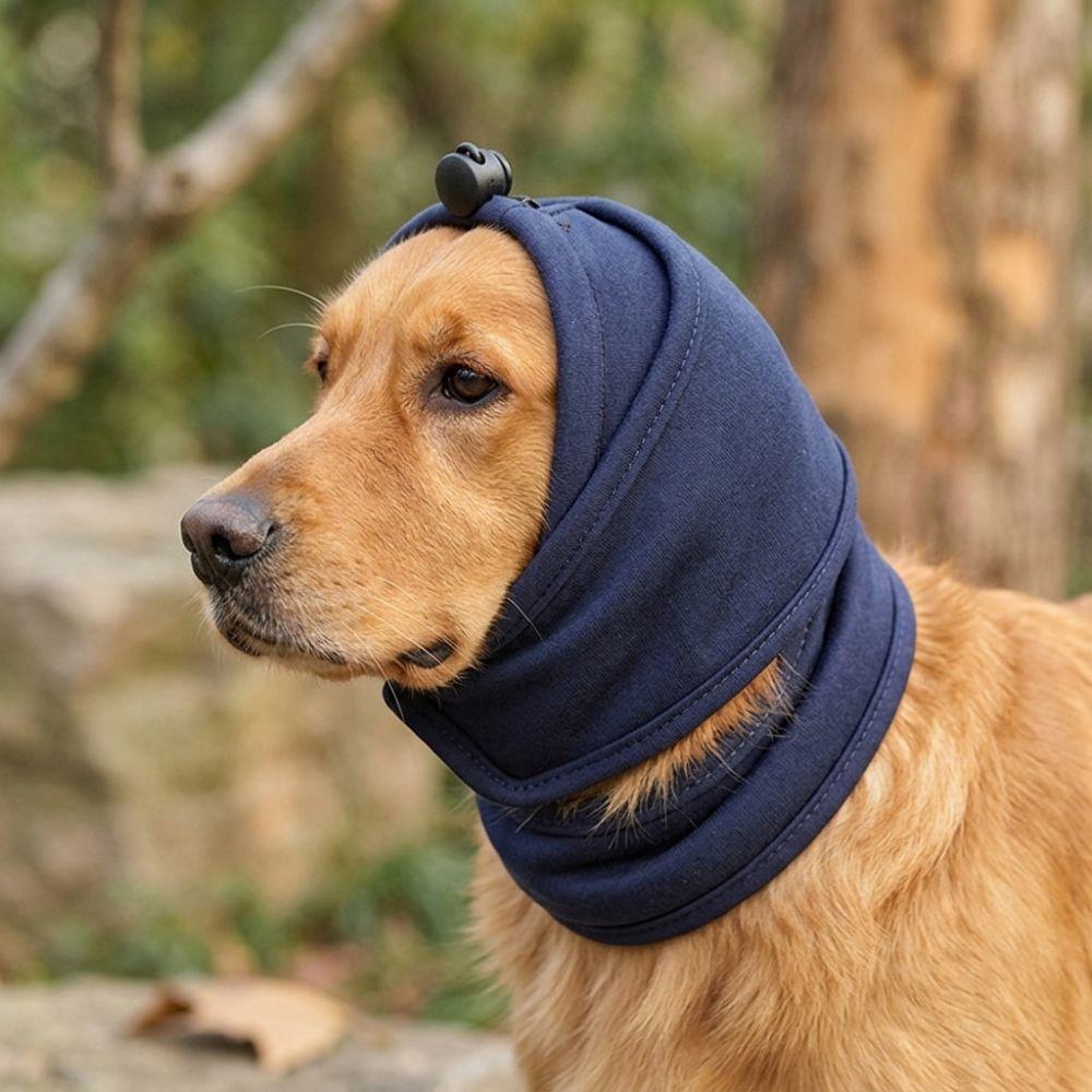 Anti-scare Dog Noise Canceling Hood Soft Elastic Dog Calming Earmuffs Firework