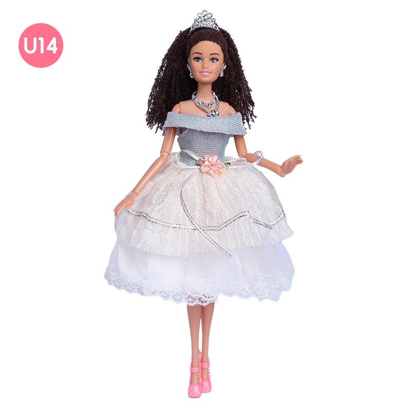

30см Лялька Барбі з дредлоками: Європейський/Американський стиль, Повністю шарнірний, Включає набір мереживного одягу Clothing (excludes doll)