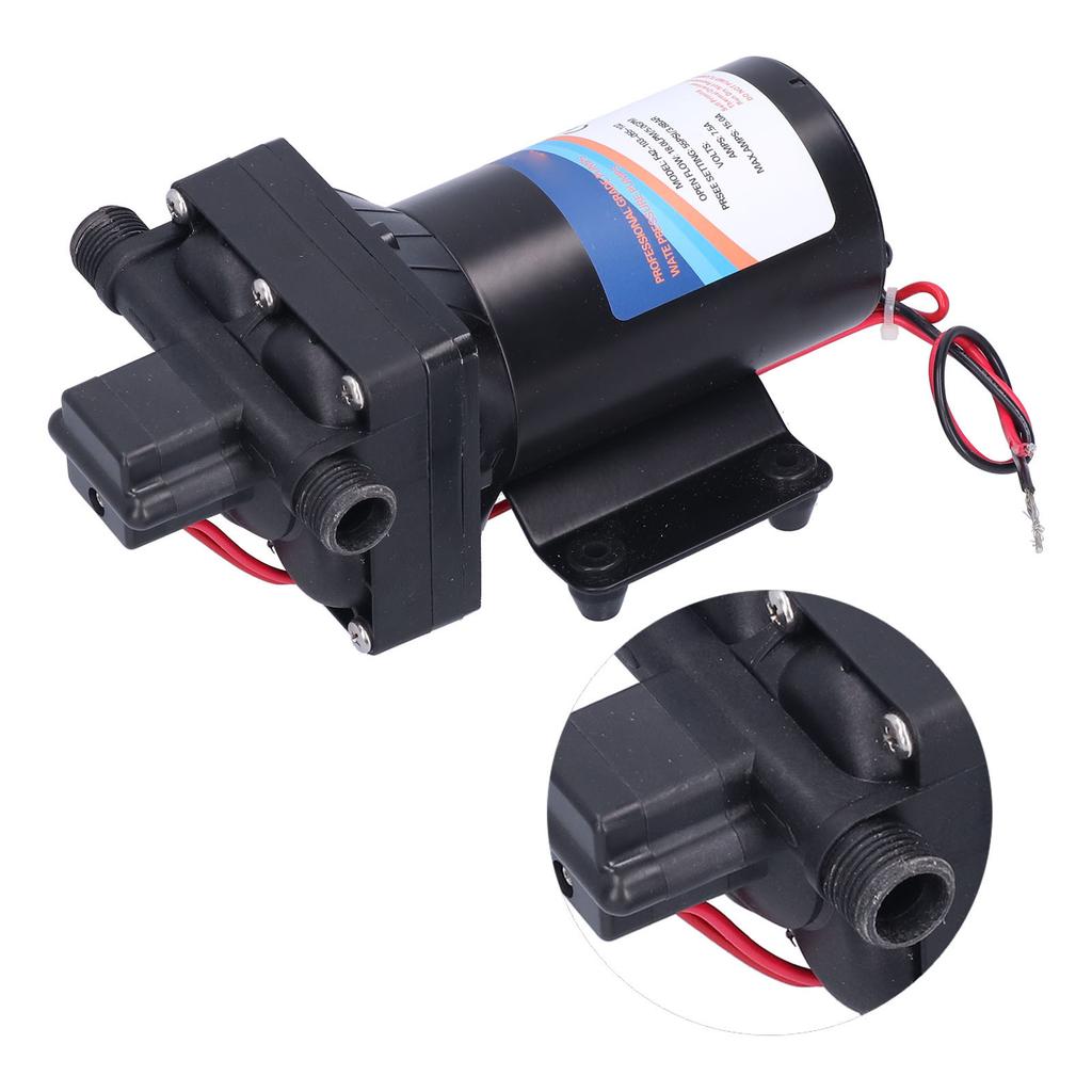 Membranpumpe Minigröße DC Hochdruck 8 Liter Selbstansaugend Lade Wasserpumpe für Autowäsche Bewässerung(F42 103