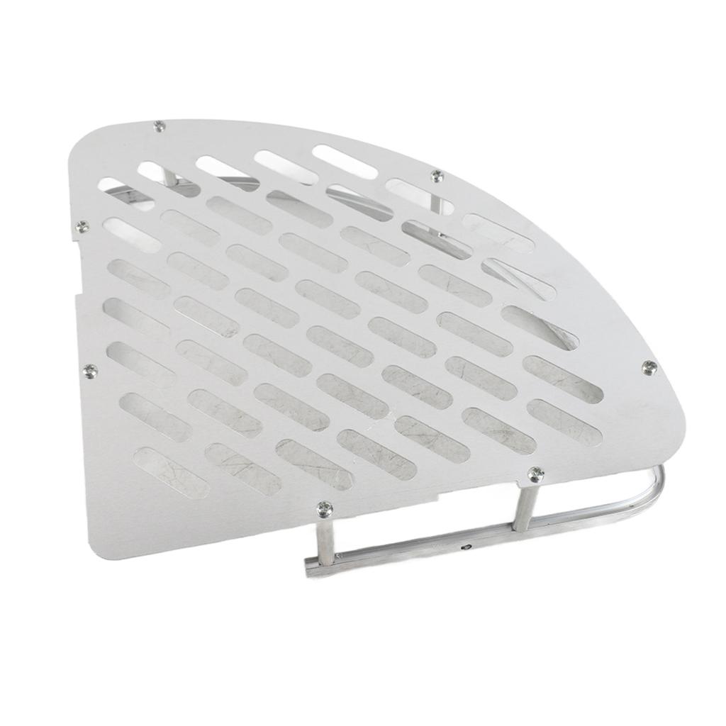 Aluminum Triangular Shelf Space Saving Bathroom Wall Corner Rack Easy Install for Shampoo Soap Storage Bathroom Organization