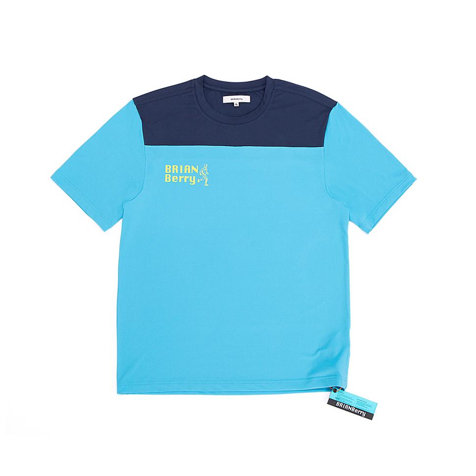 Brian Berry Block Tee_Aqua L