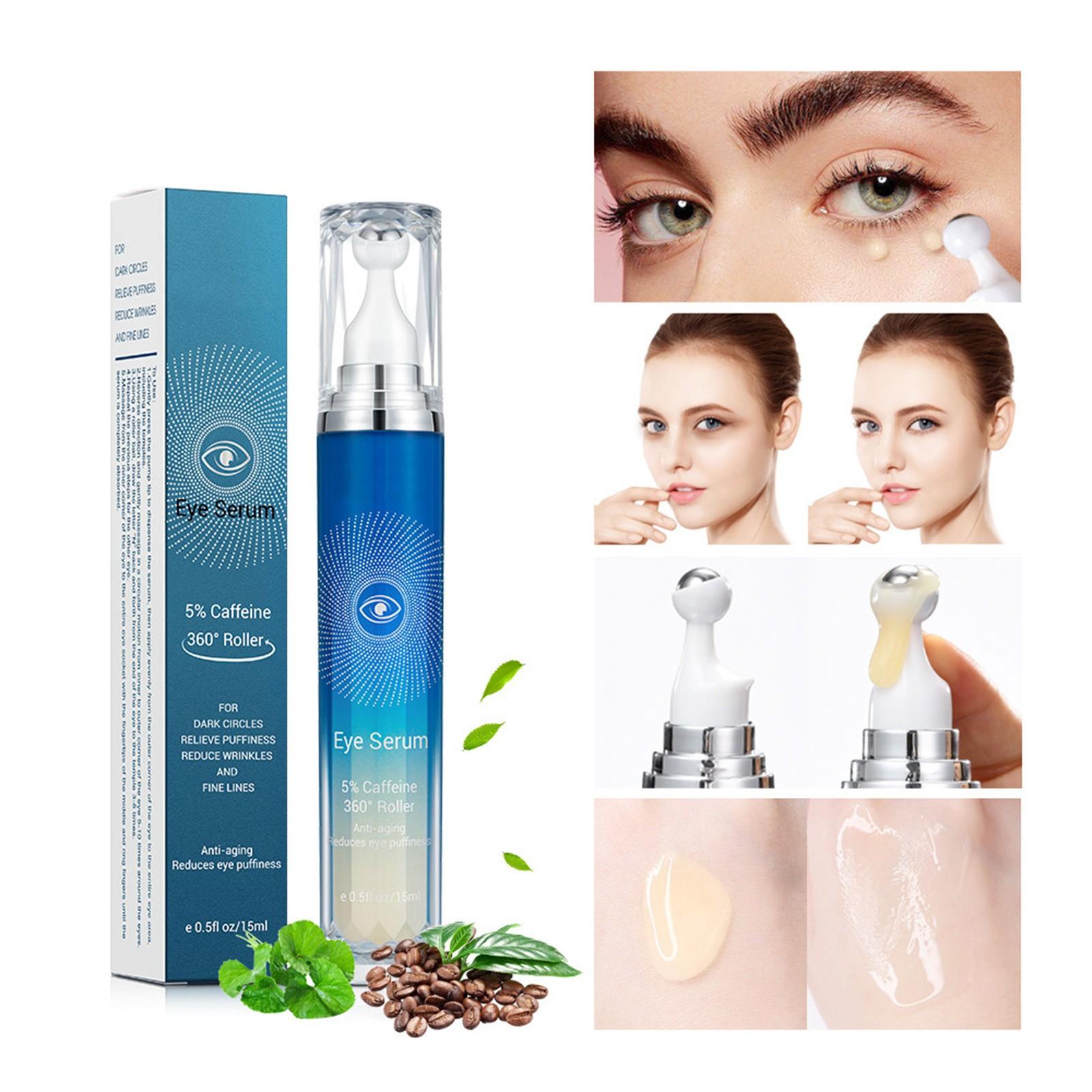 

Falten Augen 5% Koffein Augen Creme Eye Roller Ball Creme Für Augenringe Verblasst Feine Linien Entfernen Augen Taschen 15 мл One Size синий