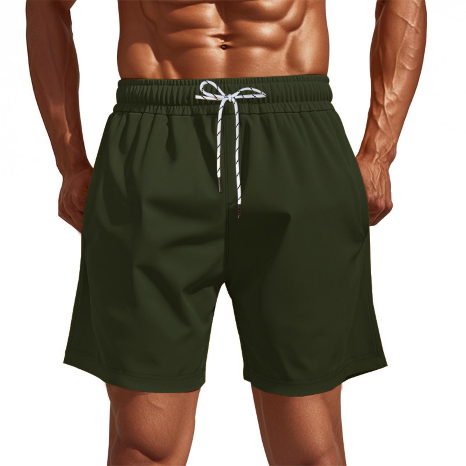 Men s Athletic Gym Shorts with Pockets, Quick-Dry Workout Running Shorts, Casual Sportswear for Fitness and Training M