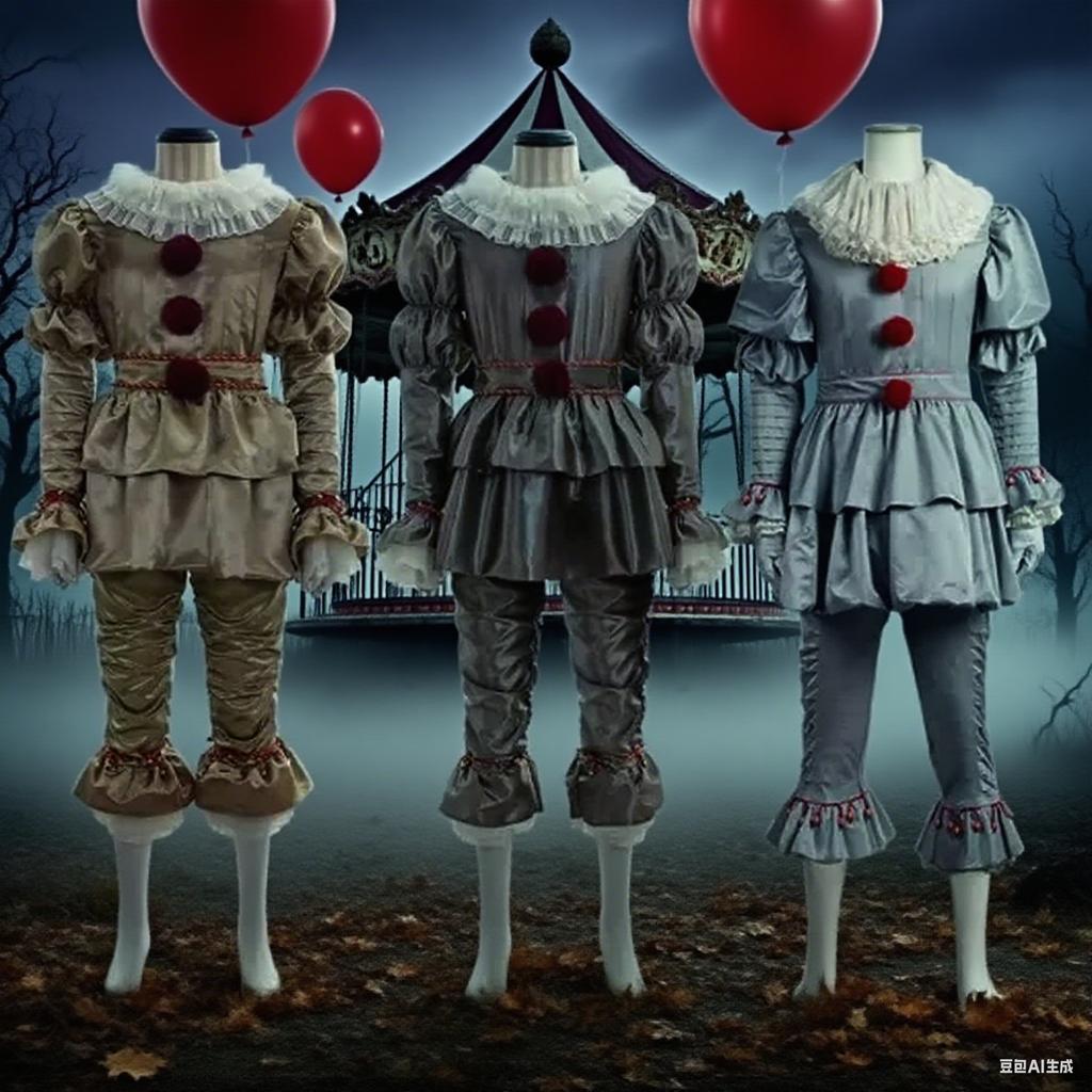 Anime Night Clown Joker Adult Pennywise Cosplay Costume Halloween Clown Stephen King Men Women Cos Suits Outfit Uniform Party