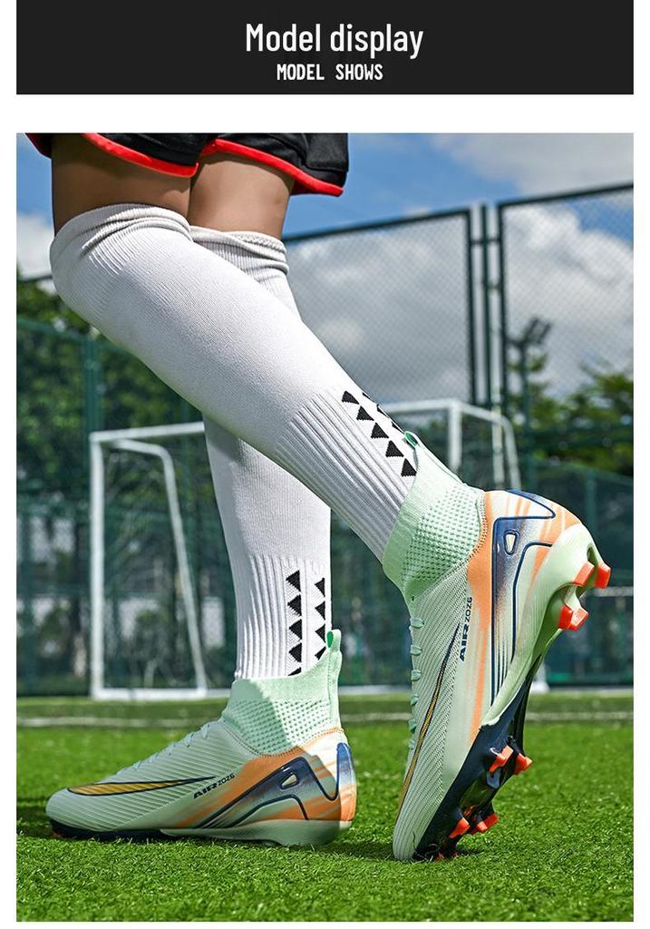 Scarpe da Calcio Unisex per Ragazzi AG Turf con Tacchetti Lunghi per Bambini