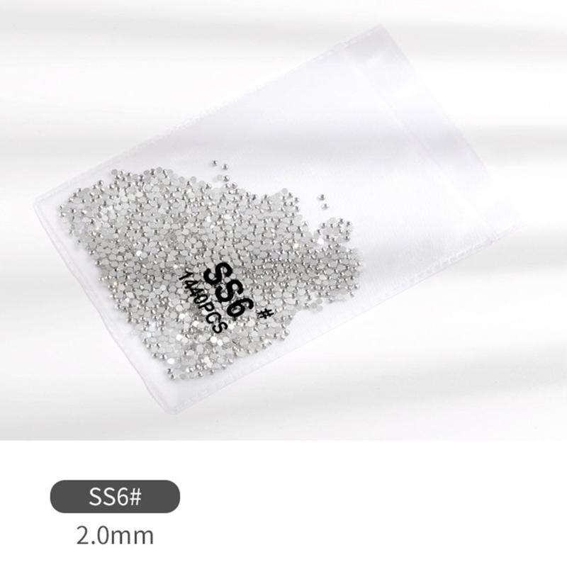 Mini Flatback for Rhinestones Crystals 3D Decorations Flat Back Stones Gems Set Nail Art Decoration