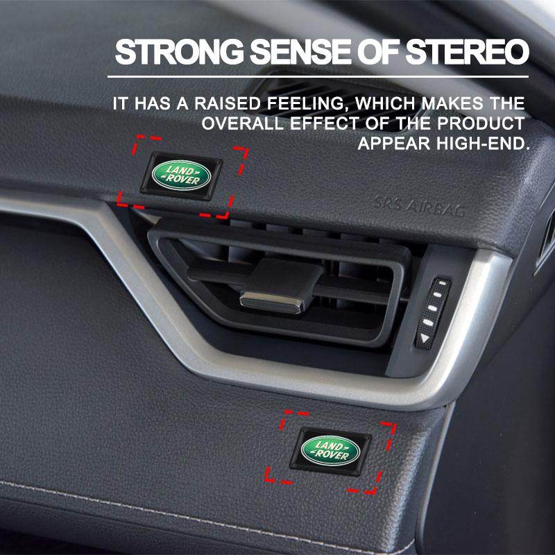Auto Styling 3D Epoxid Auto Lenkrad Armaturenbrett Dekorationsaufkleber für Land Rover SVR Discovery Velar Defender Range Rover L322 L405
