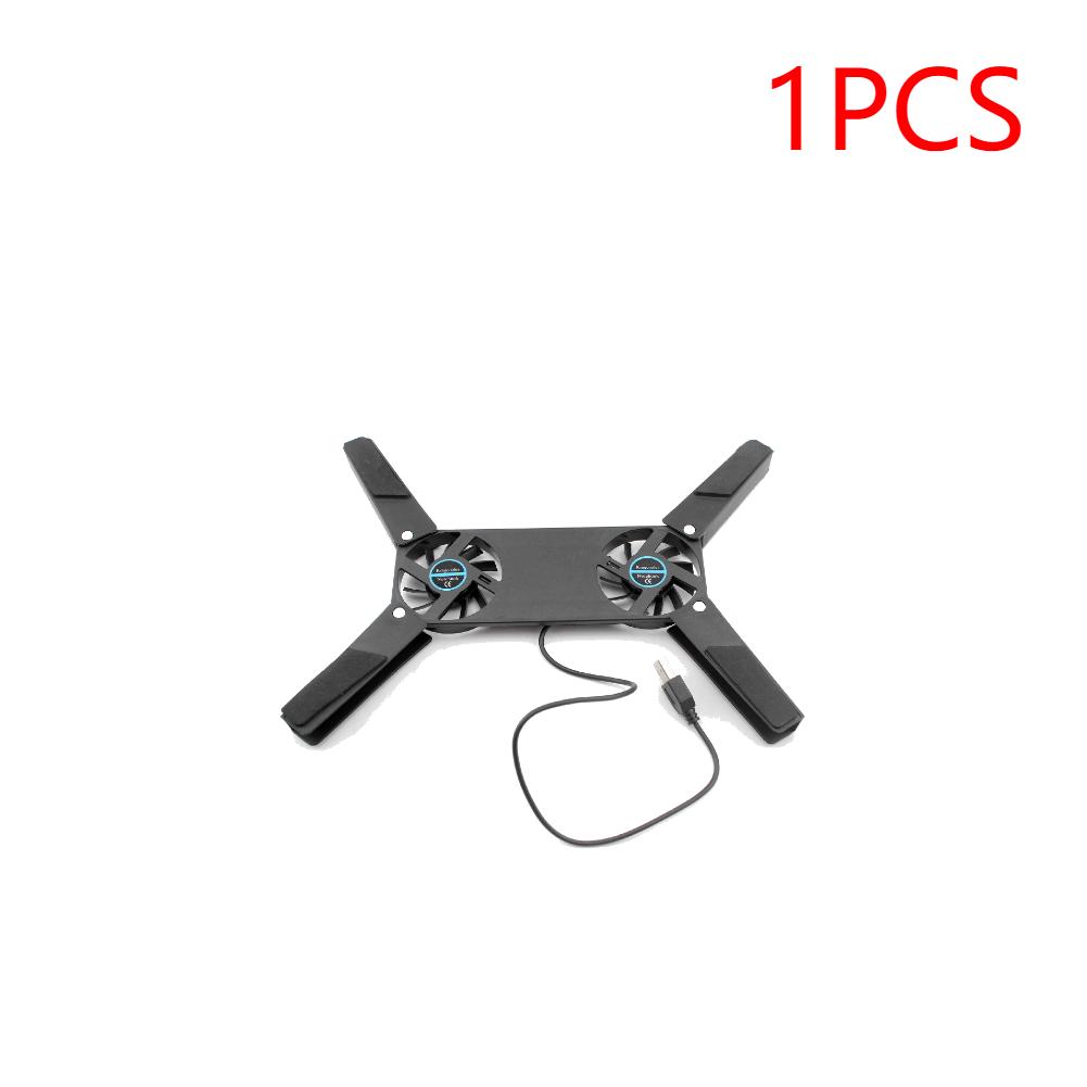 Foldable Cooling Pad Laptop Cooler with Double Fans Laptop Stand USB Powered for 7-15 inch Notebook PC LCD Display Cooler Holder