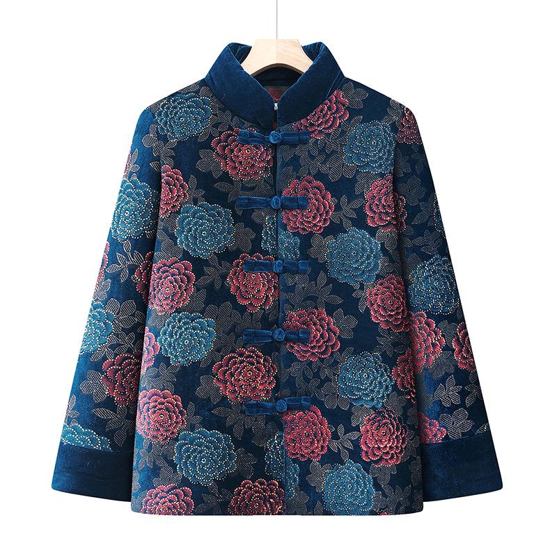 Winter Coat for Elderly Women: Fleece-Lined, Thickened Cotton Jacket for Grandma and Mom (70s, 80s) - Warm and Stylish
