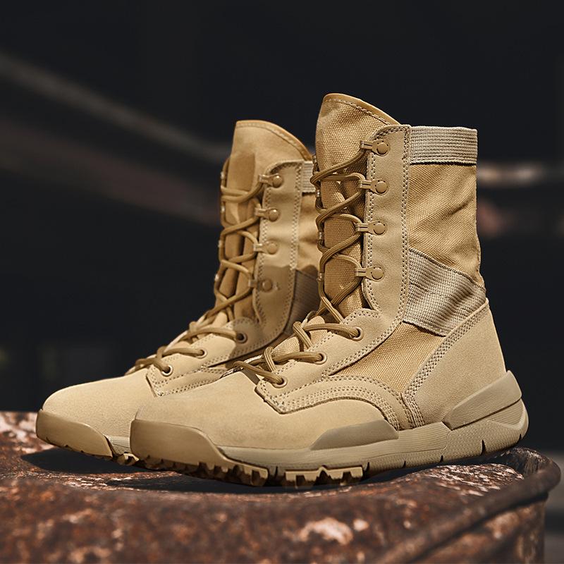 2024 Autumn Plus Size Outdoor High-Top Hiking Boots - Genuine Leather for Men & Women