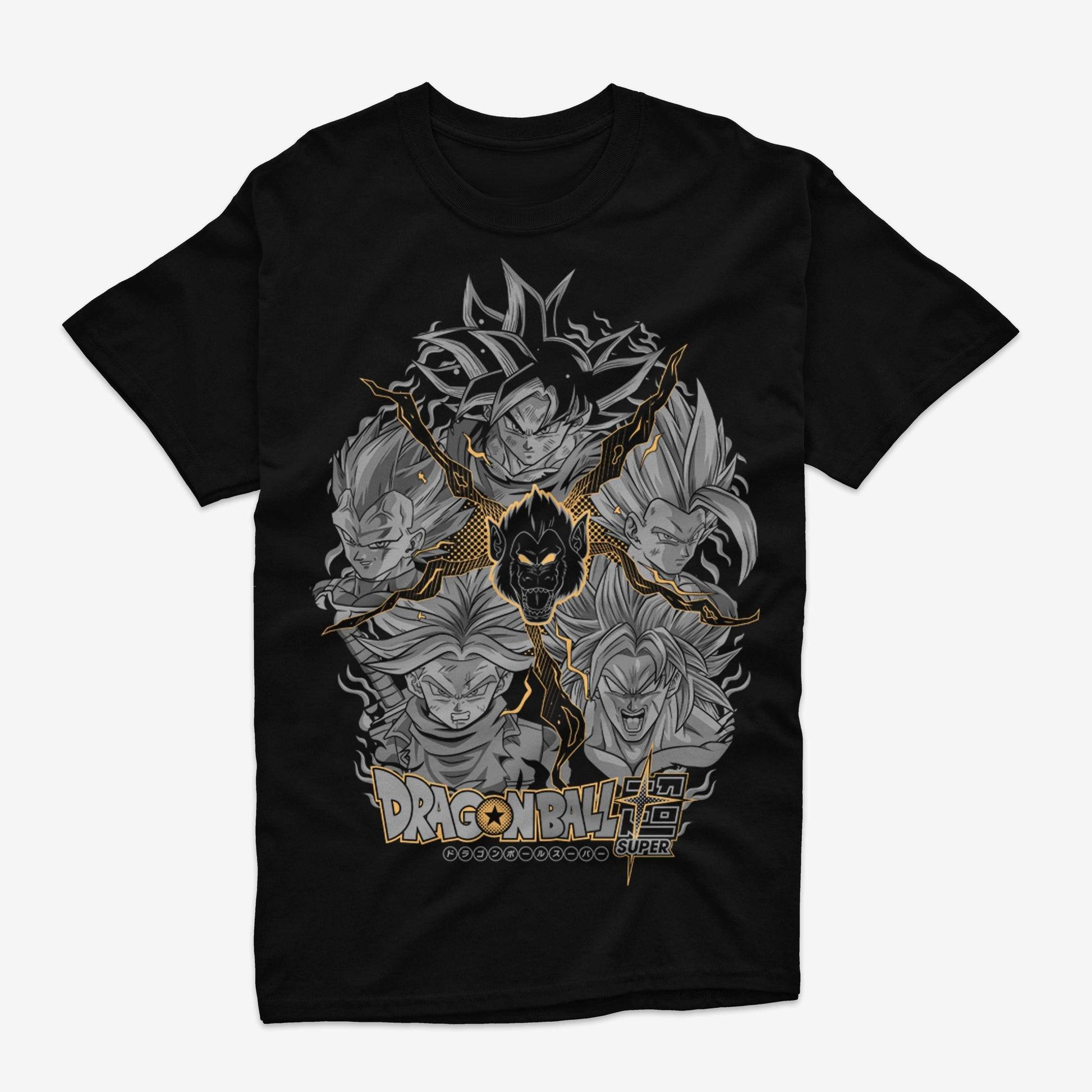 

Dragon Ball Super Saiyan Goku All Forms Anime Graphic T Shirt Japanese Manga Streetwear Cotton Oversized Tee S разноцветный