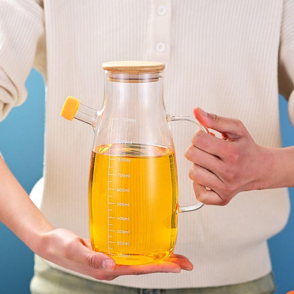 Large Capacity Oil Dispenser Bottle Food-grade Seasoning Bottle Oil Storage Container Household