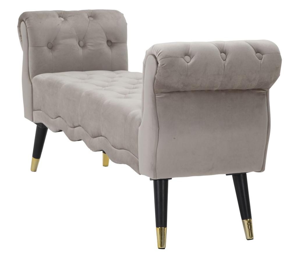 Bench Paris Gray Gold Cm 120X40X60
