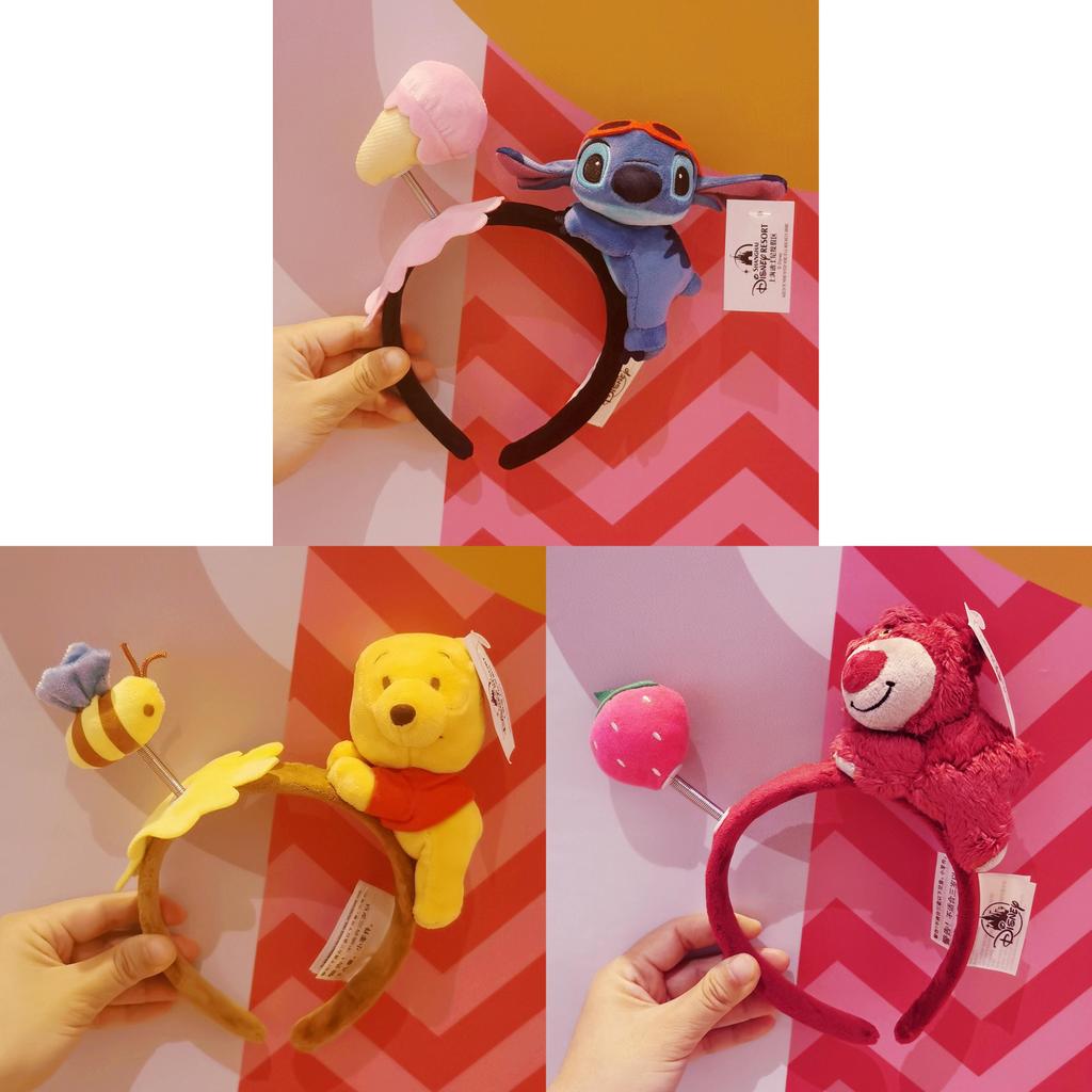 Diadema de Felpa de Dibujos Animados de Winnie The Pooh para Niñas con Tejido Suave y Diseño Lindo