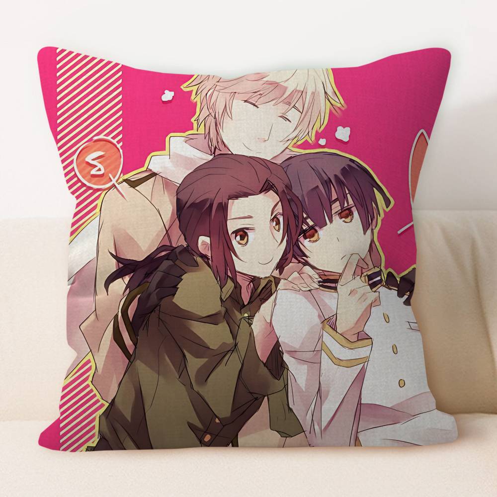 H-Hetalia Axis Powers Kissenbezug Quadratischer Kissenbezug 3D Weich Plüsch Dekokissenbezug Wohnzimmer Sofa Schlafzimmer Heimzimmer Bett