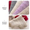 Wool knitted wool scarf winter men's and women's new high-end versatile scarf neck protection brown