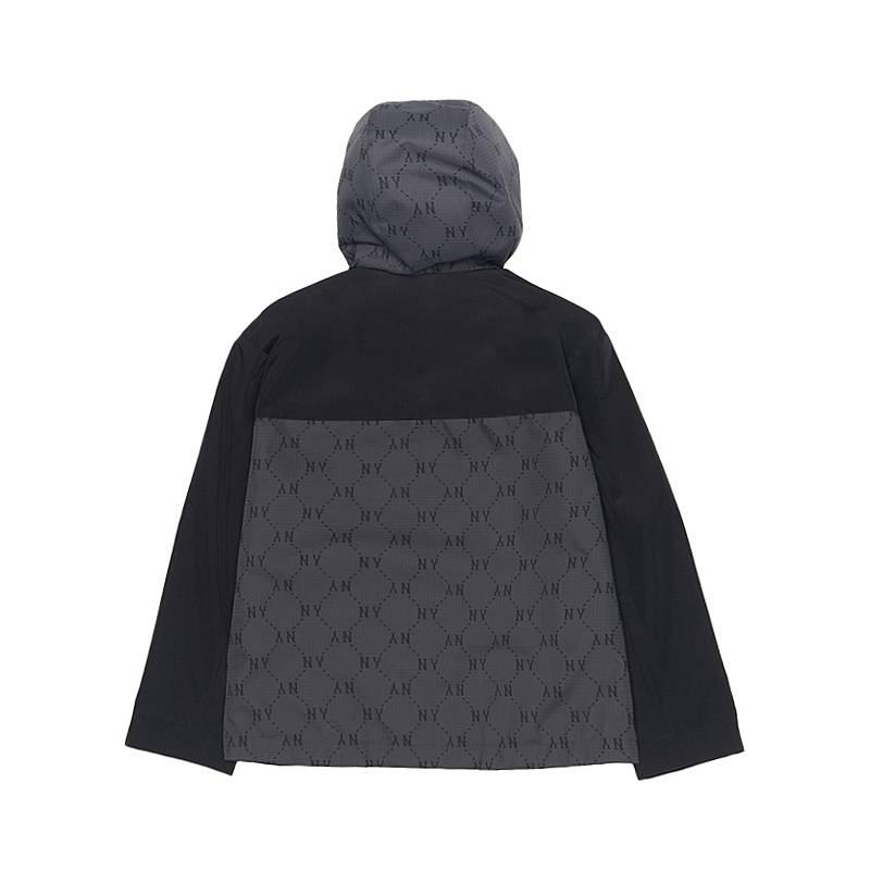 New MLB MONOGRAM Collection New York Yankees 25FW Jacket Unisex Standard Charcoal Gray 3AWJM0154-50CGS