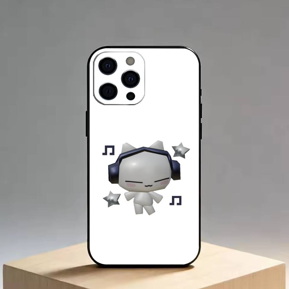 Cute Music cat Phone Case For iPhone 17, 16,15,14,13,12,11 Plus,Pro Max, Others Soft Black Cover