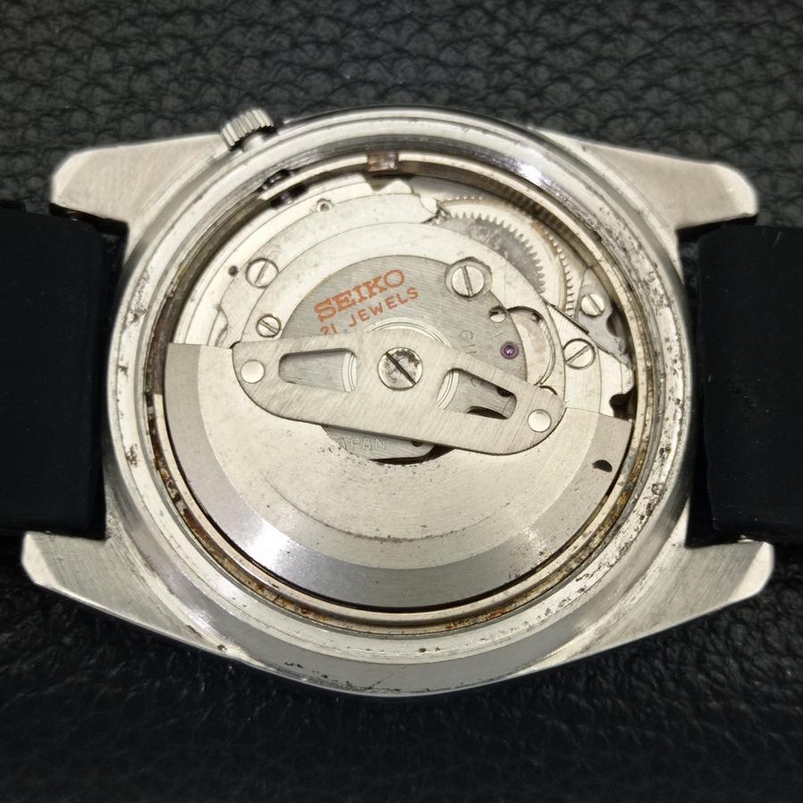 USED JAPAN SEIKO 5 AUTOMATIC 6119C MENS DAY/DATE BLUE DIAL WATCH A427851-2 R1054-a427851