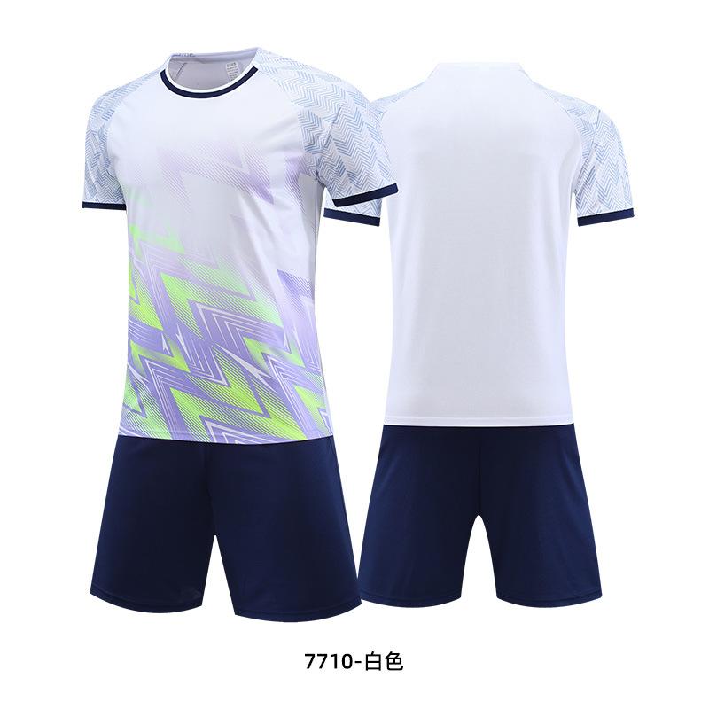 Children's football jersey set Boys and girls summer student training jersey Game jersey Printed football jersey