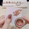 Ennisi 2025 New Year Super Glitter Sequin Nail Polish Gel - Champagne Dazzling Stars