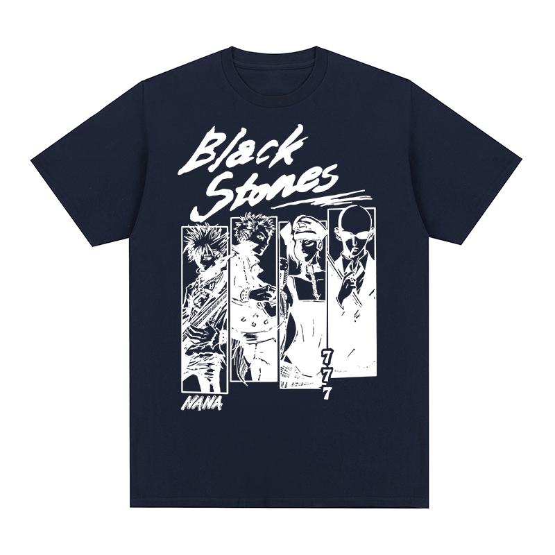 Black Stones NANA Vintage Tshirt Japanese Anime Kawaii Clothing Unique Graphic Cotton Unisex T shirt New TEE TSHIRT Womens tops