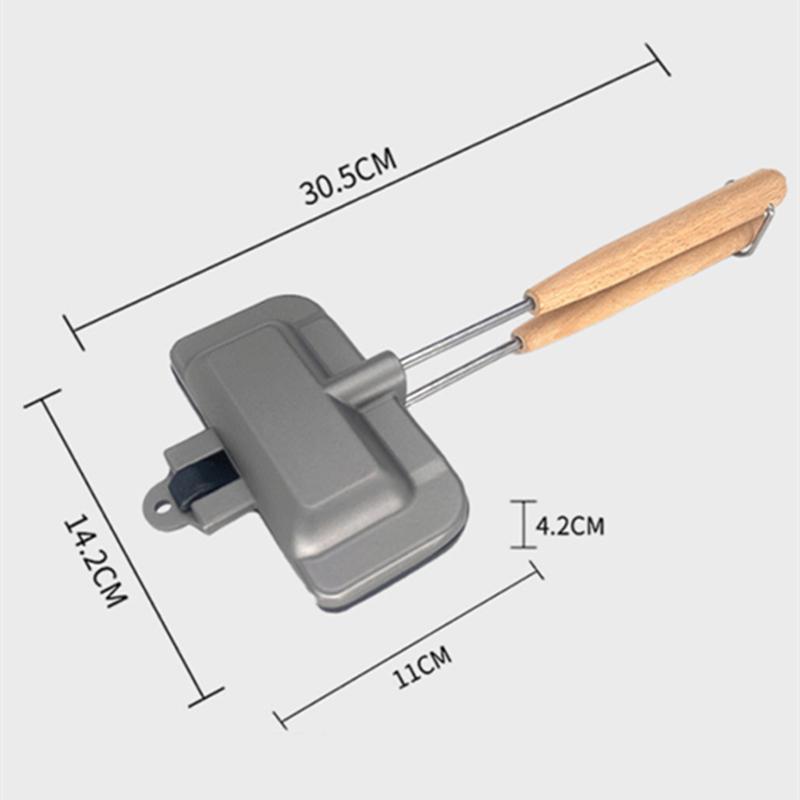 Japanese-style 4w1h Double-sided Sandwich Mold Pot Outdoor Gas Frying Pan Toast Baking Clamp Non-stick Coated Breakfast Pots NEW