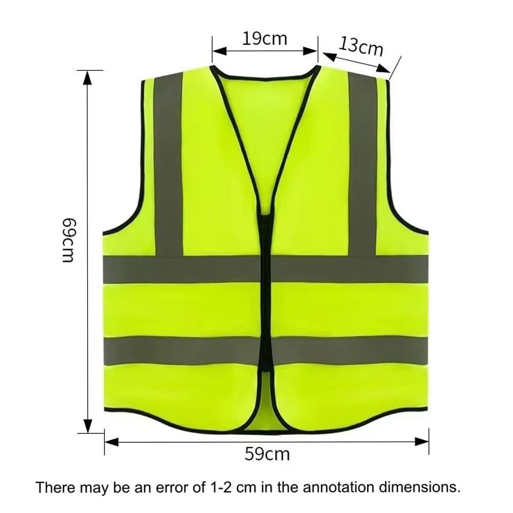 Front Reflective Strips Work Vest High Visibility Working Clothes Safety Vest Construction Work