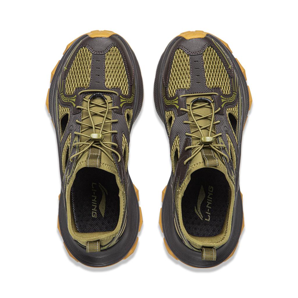 Li Ning Star Halo 2 Slip Resistant, Abrasion Resistant, Lightweight River Trekking Shoes Men's Green Gray AGUW013-5