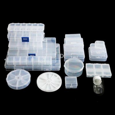 Boîte de Rangement pour Bijoux DIY Faite à la Main: Plastique Transparent, Détachable pour Boucles d'Oreilles et Outils.