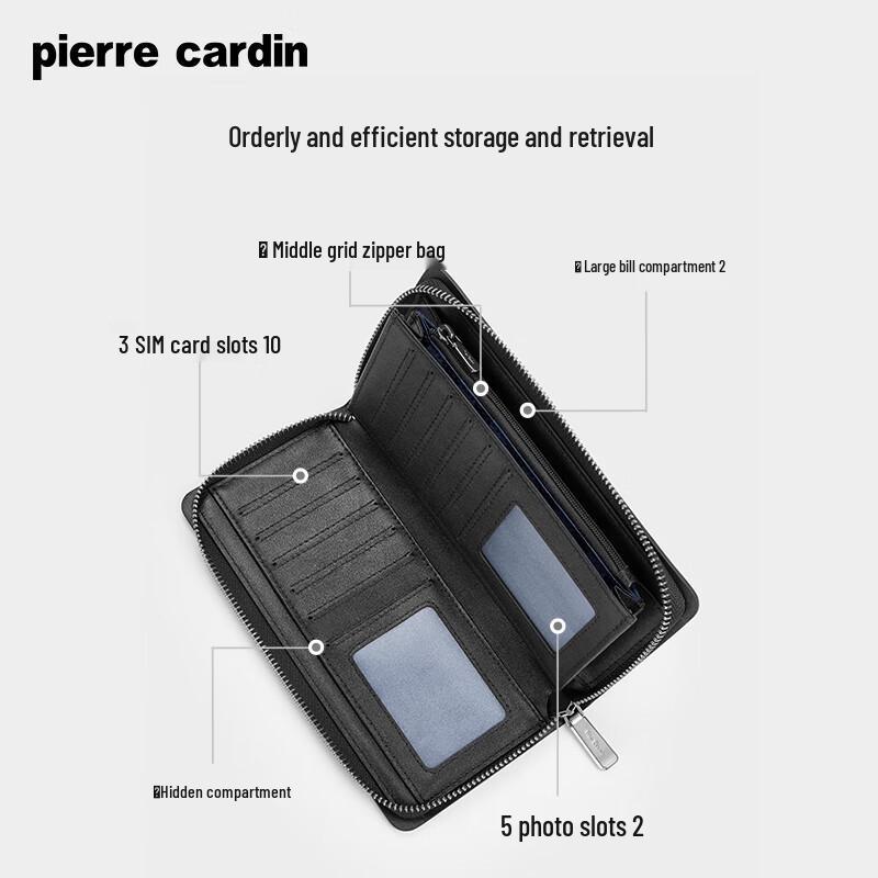 Pierre Cardin Men's PVC Clutch Wallet