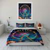 Colorful Ferris Wheel Art Set Soft Comfortable Duvet Cover Bedding Set Included 1*Duvet Cover & 2*Pillowcases, Gift