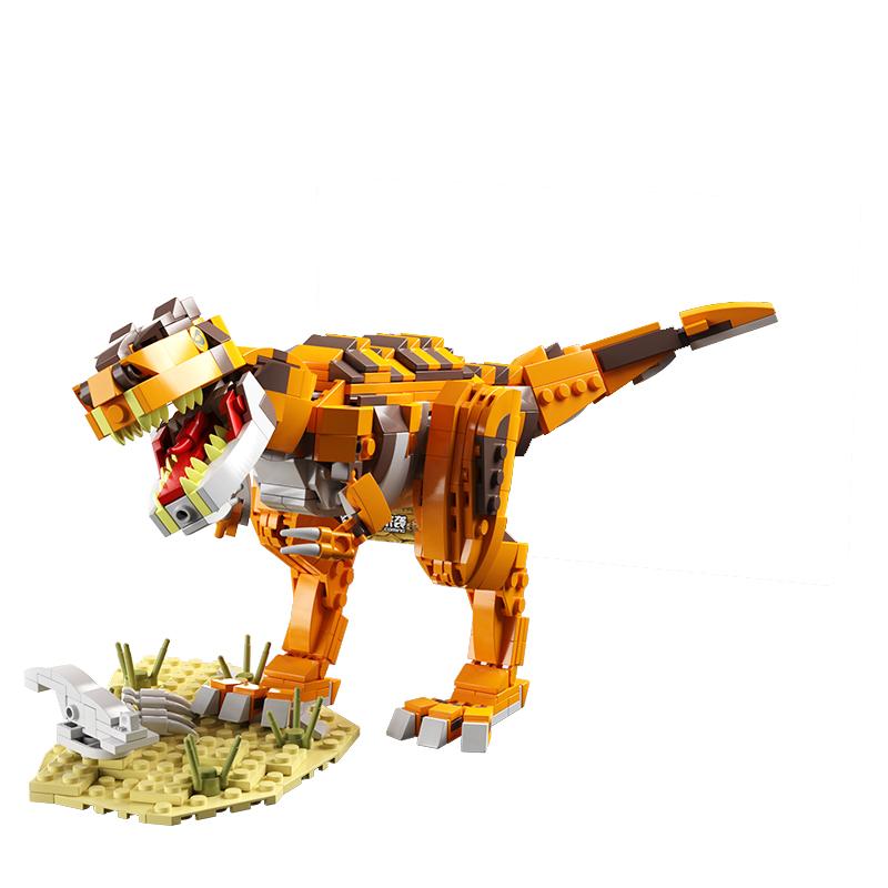 

600+PCS Dinosaur World Building Blocks Plaything Kit Assembly Puzzle Creative Education Desk Display Presents