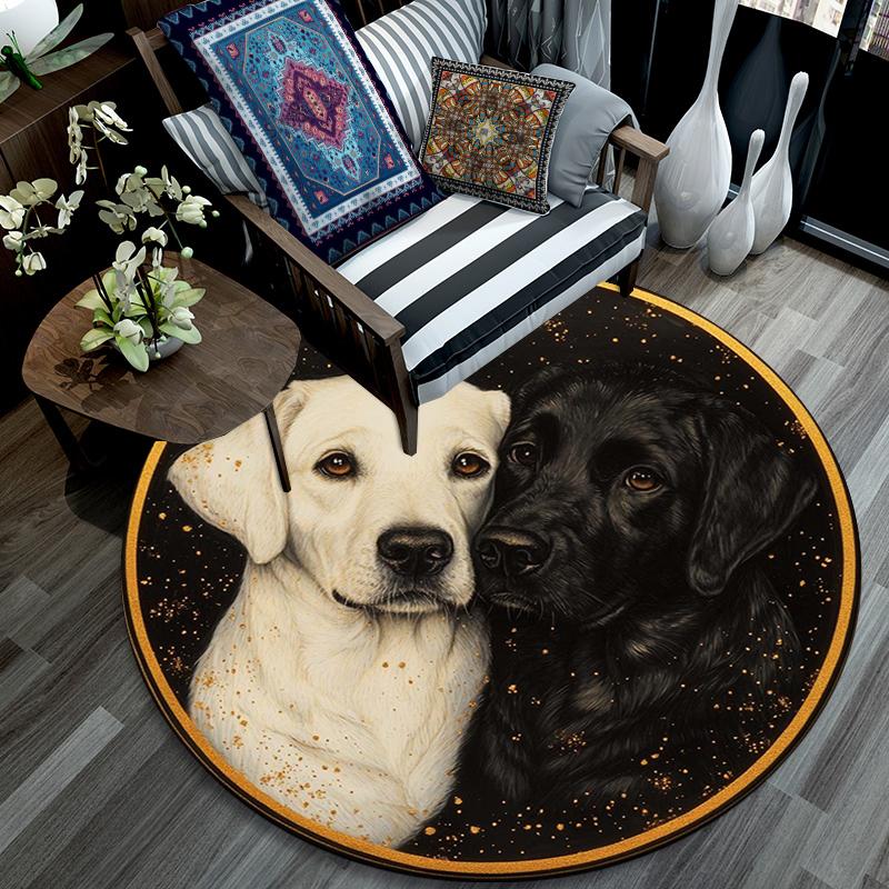 Cartoon Print Round Area Rug,Carpet Rug for Living Room Bedroom Sofa Playroom Decor,Non-slip Floor Mat