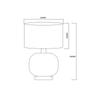Lampa Stołowa Tamiza 1 E27 Biały Light Prestige Lp-1515/1T Small White