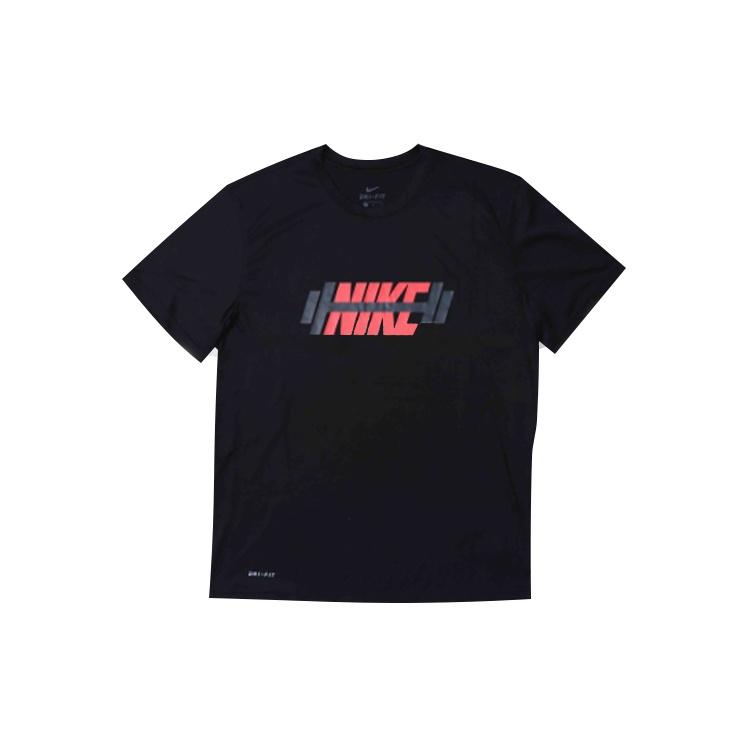 Nike Dri-FIT Legend Logo Printing Short Sleeve Black Men s CT6471-010 M