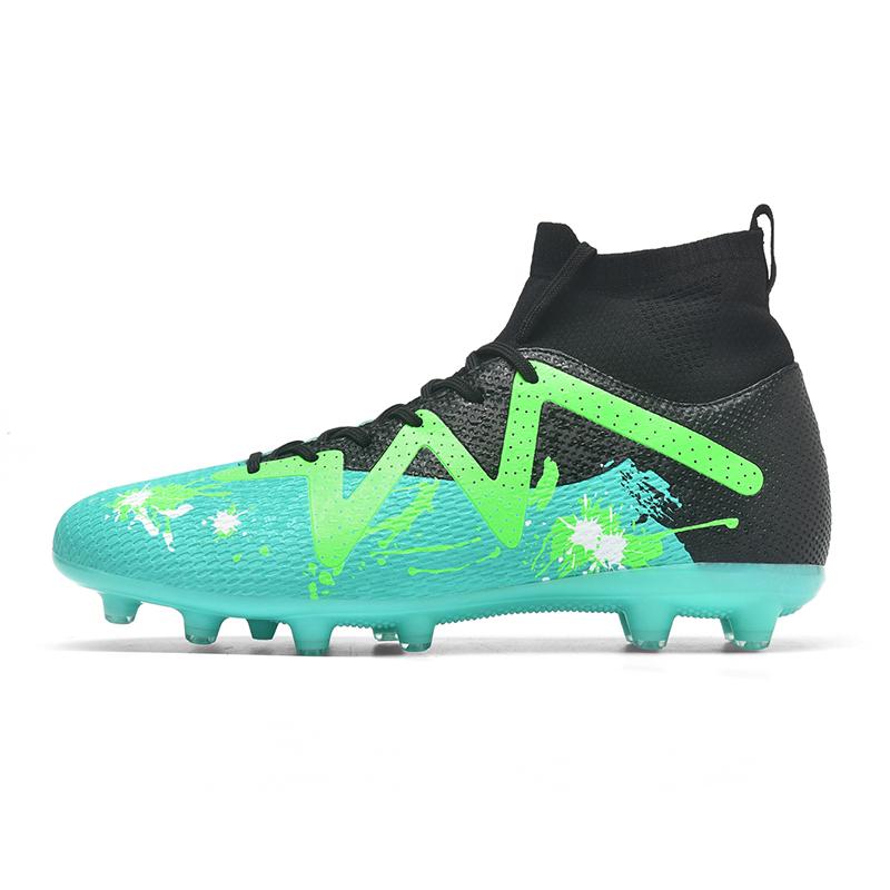 Unisex-Fußballschuhe sind lange Nägel, hohe elastische Socken, Kinder-Fußballschuhe
