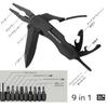 SeaSideSquid Knife 9in1 Outdoor Fishing Survival Tool Pliers Camping Mountaineering Disaster Prevention Tool Folding Dedicated Pocket Tool Multi-Tool