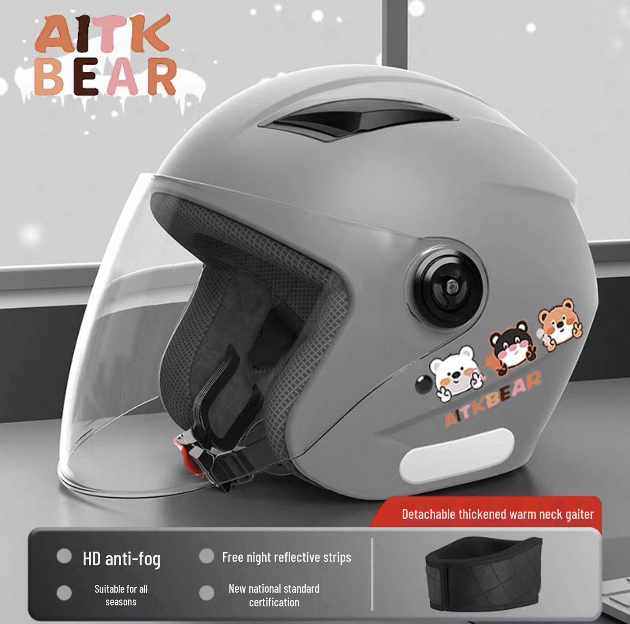 Unisex Electric Vehicle Helmet: Warm, Windproof, 3C Certified for Autumn/Winter, Anti-Fall, Perfect for Electric Scooters & Motorcycles