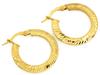 585 Gold Earrings for Women with a 14k Modern Hoop