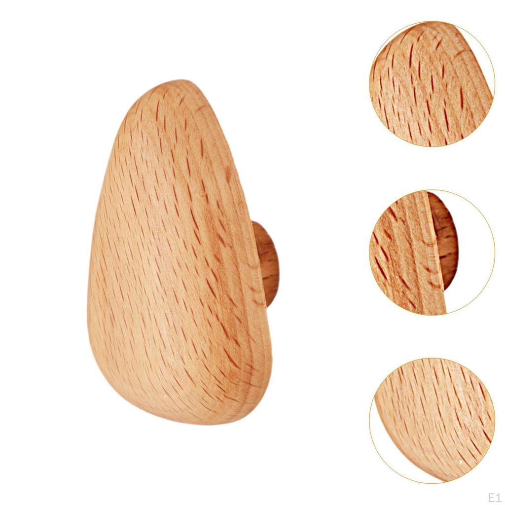 Wall Mounted Wooden Coat Hook Organizer for Home And Office