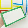 250Pcs Colorful Border Adhesive Name Labels Sticker 1.77x1Inch Clothing Labels for Daycare Kindergarten and School