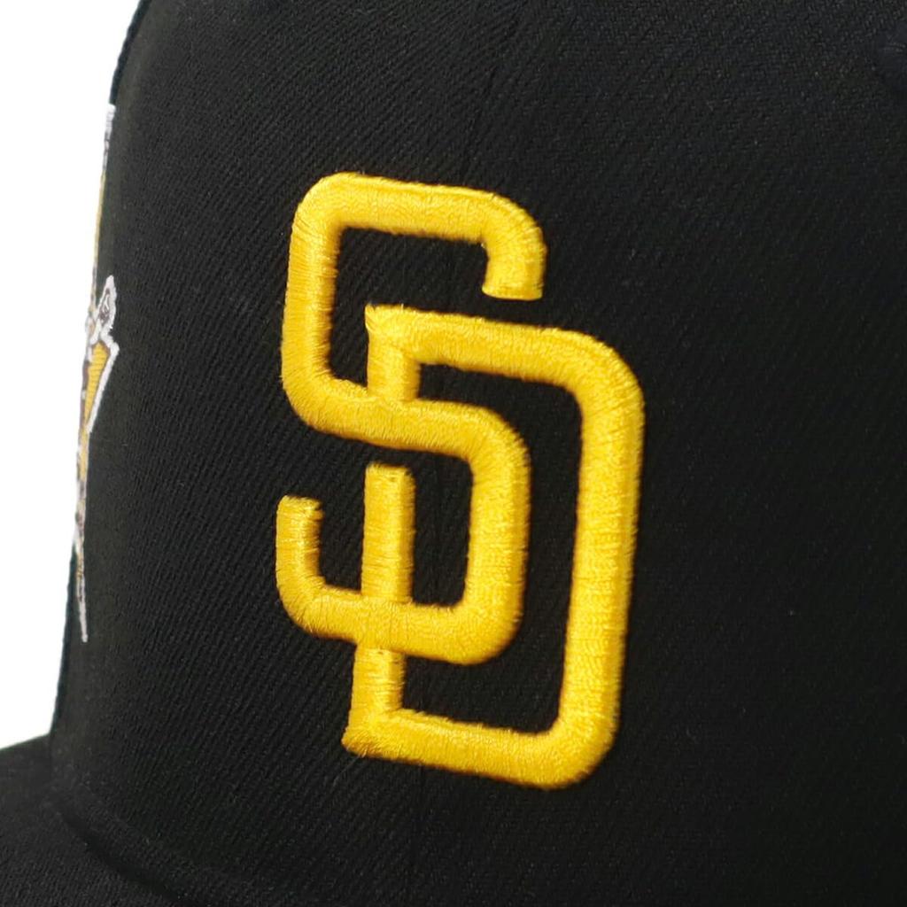 newera Cap 59FIFTY 14335308 NER34C5090 MLB San Diego Padres SD Black Black All Over UNDER VISOR ONSPOTZ Custom Made Hat Gokyu Fifty 5950 Straight Flat