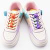 2 Pair round Elastic Shoelaces for Kids & Adults No-Tie Lock Shoelace Sneakers Quick-Lock Shoe Laces Accessory Pack