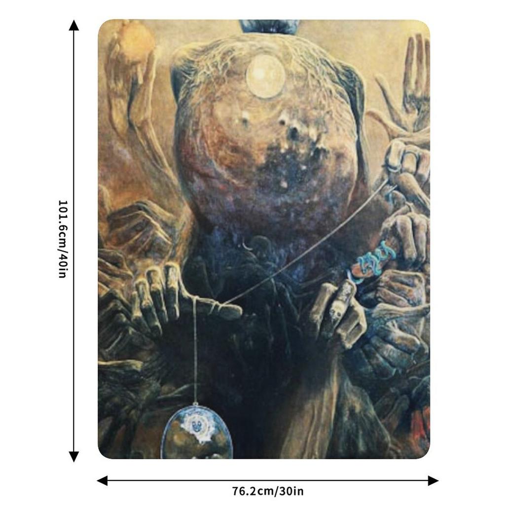 Untitled, By Zdzis?Aw Beksi??Ski Throw Blanket Easy Care Comfortable Blanket For Couch