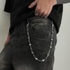 European and American Trousers Chain High-end Hip-hop Niche Jeans Hanging Chain Men's Waist Chain Chain Splicing Pearl Accessories