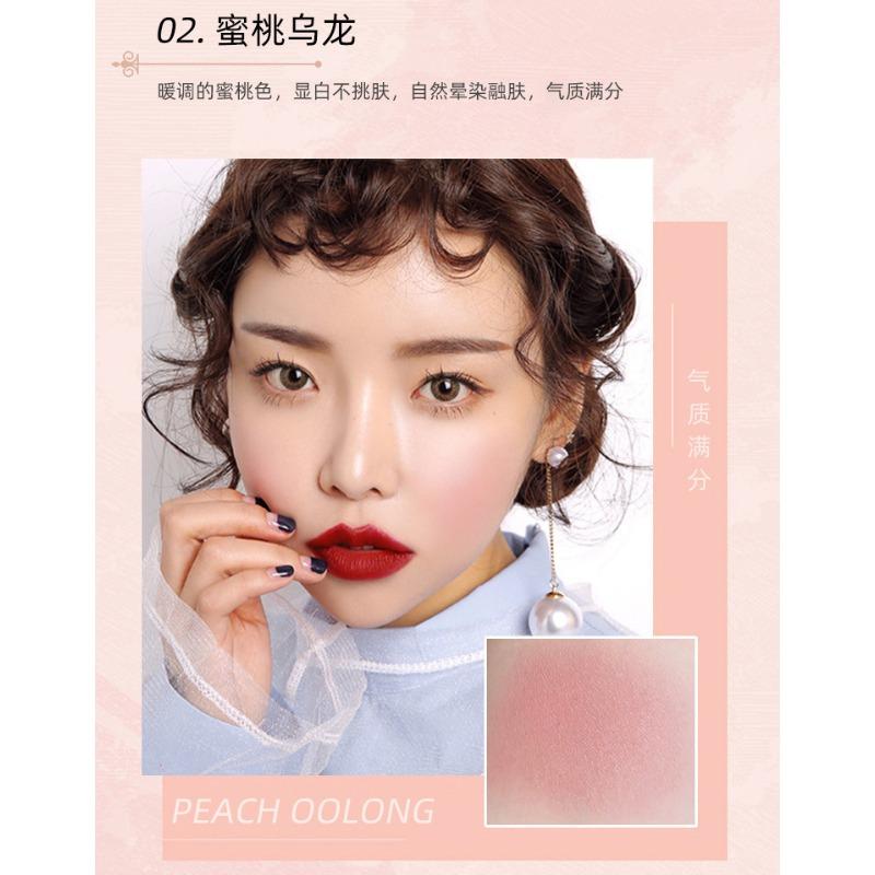 Natural Matte Three Color Blush Palette Long Lasting Nude Cheek Makeup Powder